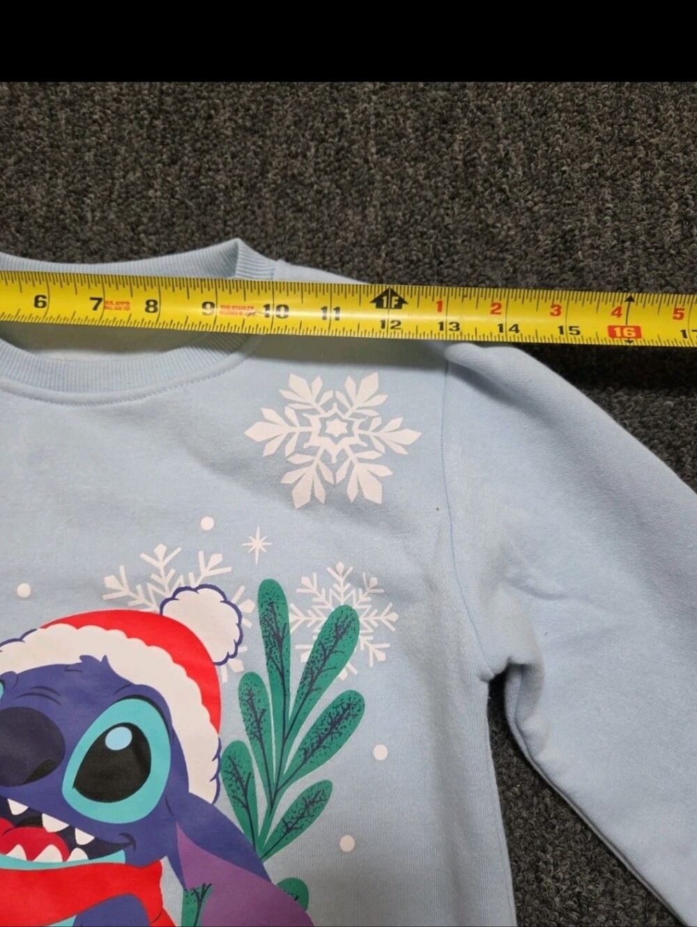 Kids Lilo & Stitch Ohana Fleece Sweatshirt - Blue XS - Picture 5 of 6